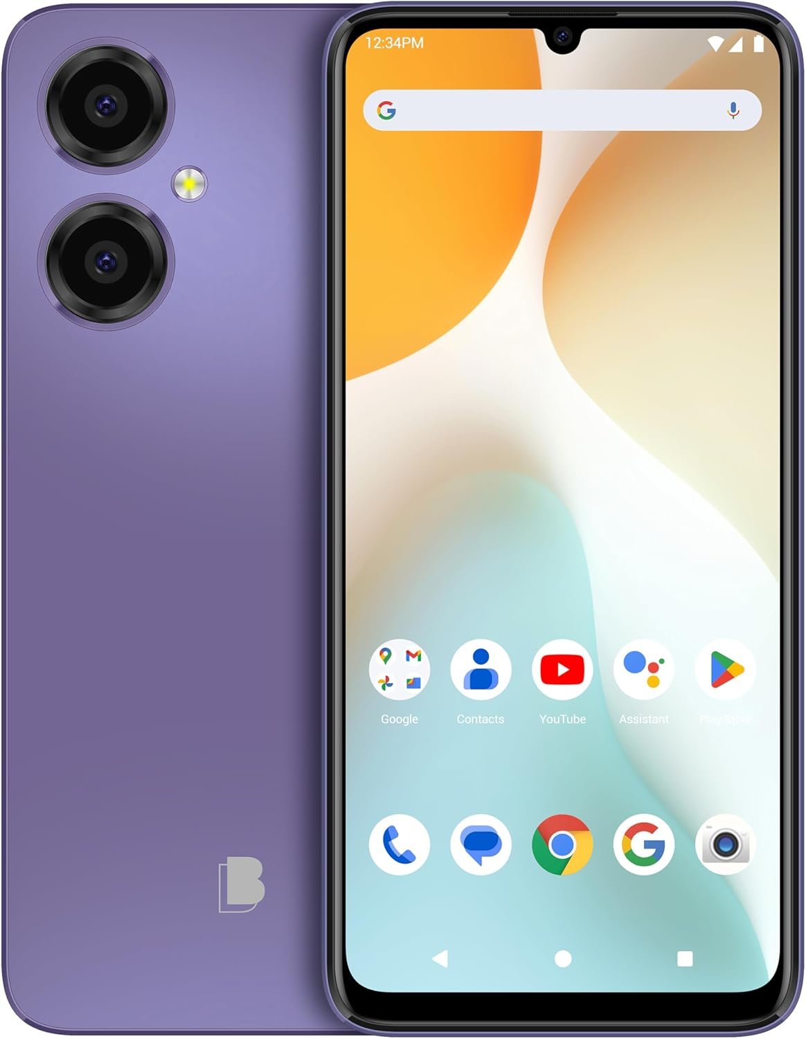 BLU G64 | 2024 | All-Day Battery | Unlocked | 6.8” HD+ Infinity Display | 256GB | Dual 50MP Camera | US Warranty| Purple