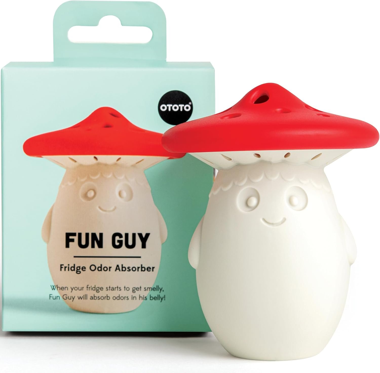 Fridge Deodorizer by OTOTO – Baking Soda Fridge, Refrigerator Deodorizer, Baking Soda Odor Absorber, Cute Gifts, Cute Kitchen (Mushroom)
