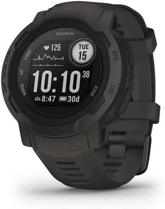 Garmin 010-02626-10 Instinct 2, Rugged Outdoor Watch with GPS, Built for All Elements, Multi-GNSS Support, Tracback Routing and More, graphite