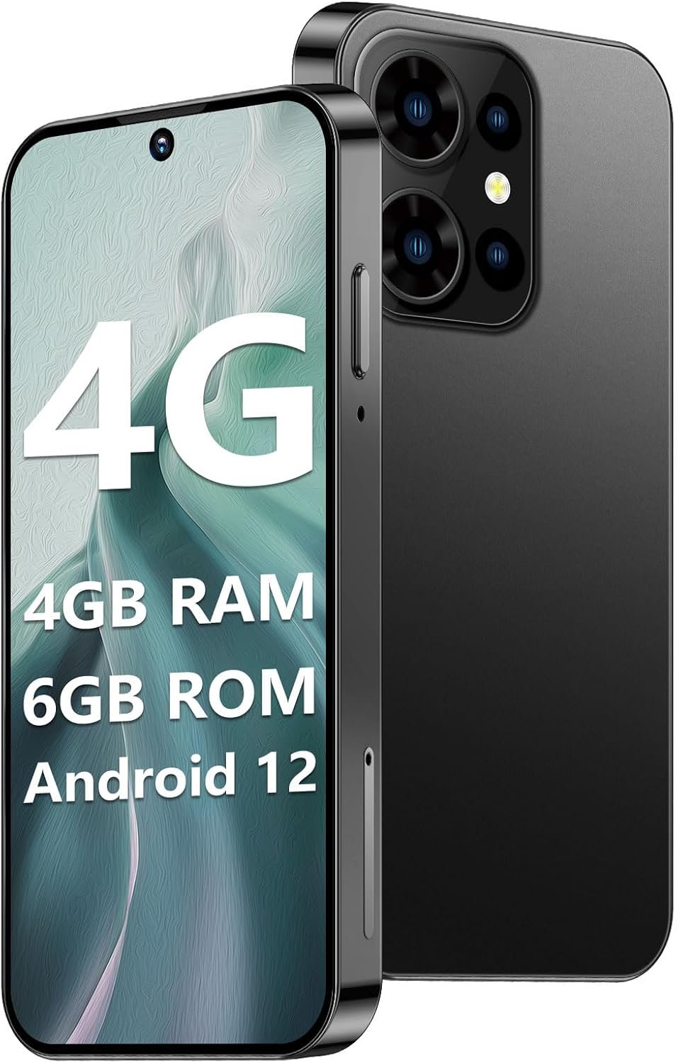 Mini Phone 64GB Unlocked 4G World’s Smallest Mini Smartphone with 3.88” HD Touch Screen Compact Backup Mobile Phone for Kids & Students 2000mAh Battery Dual SIM Face ID Black