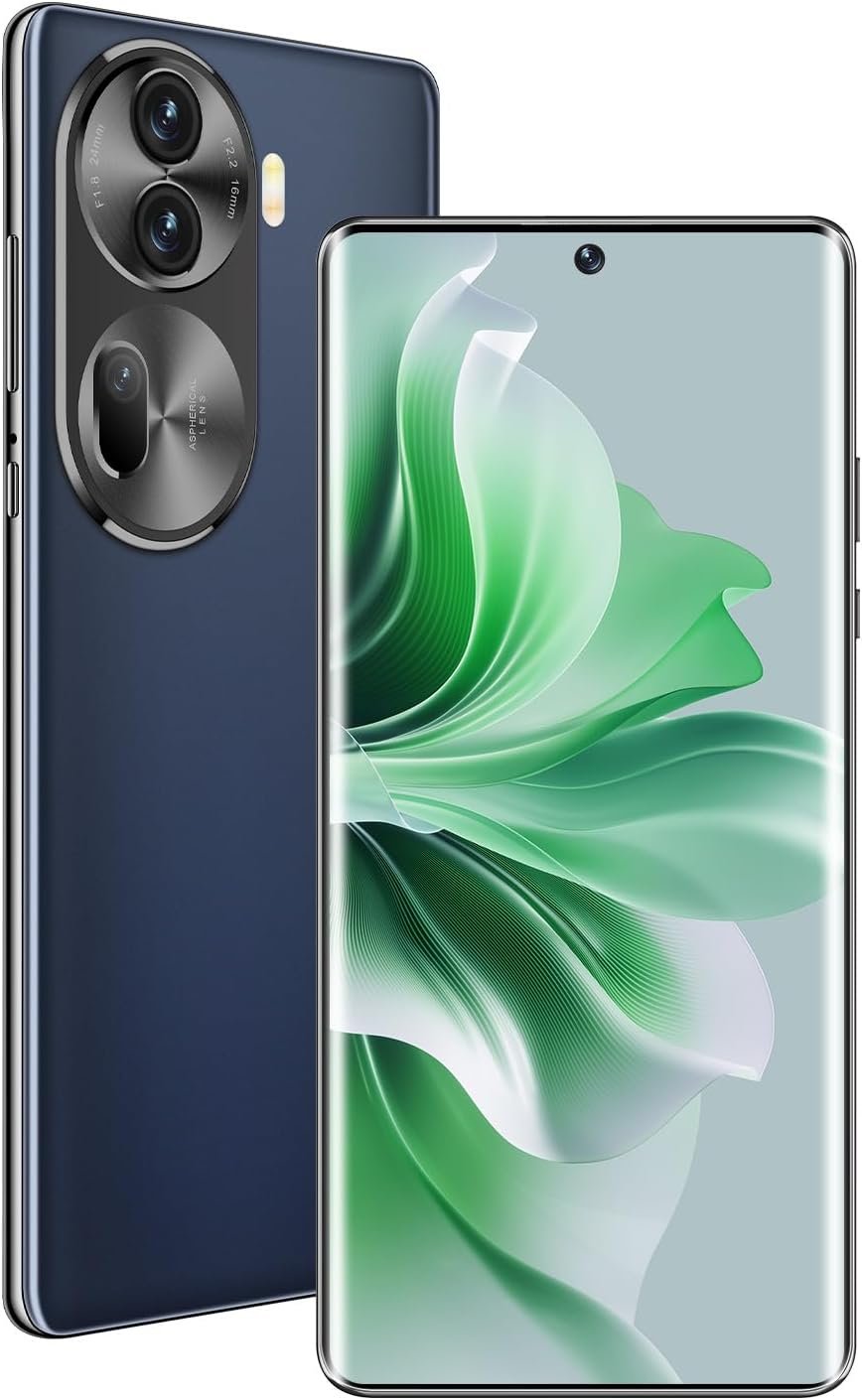 Reno 11 Pro Unlocked Phone 8GB+256GB Unlocked Android Phone 6000 mAh Large Battery Unlocked Cell Phone 50MP+13MP Camera Smartphone 5G Dual SIM (Rock Grey)