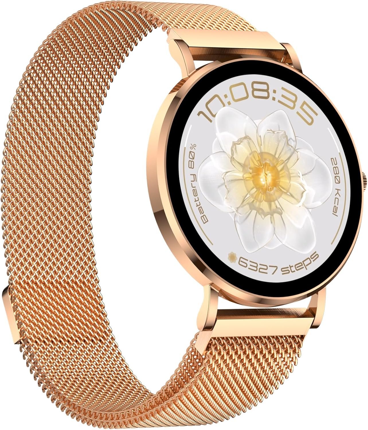 Smart Watch for Women 1.32″ Fitness Tracker Watch 7.7mm Ultra Thin Design Answer/Make Call with 120+ Sport Modes Heart Rate/Sleep/Spo2 Monitor Smartwatch IP68 Waterproof for Android iOS