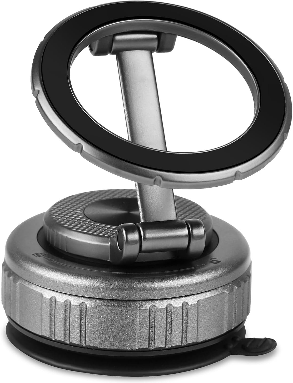 Upgraded 360° Adjustable Magnetic Car Phone Holder, for Magsafe Compatible for All iPhones & Smartphones Super Suction Cup for Dashboard/Gym/Mirror Universal Fit for All Vehicles