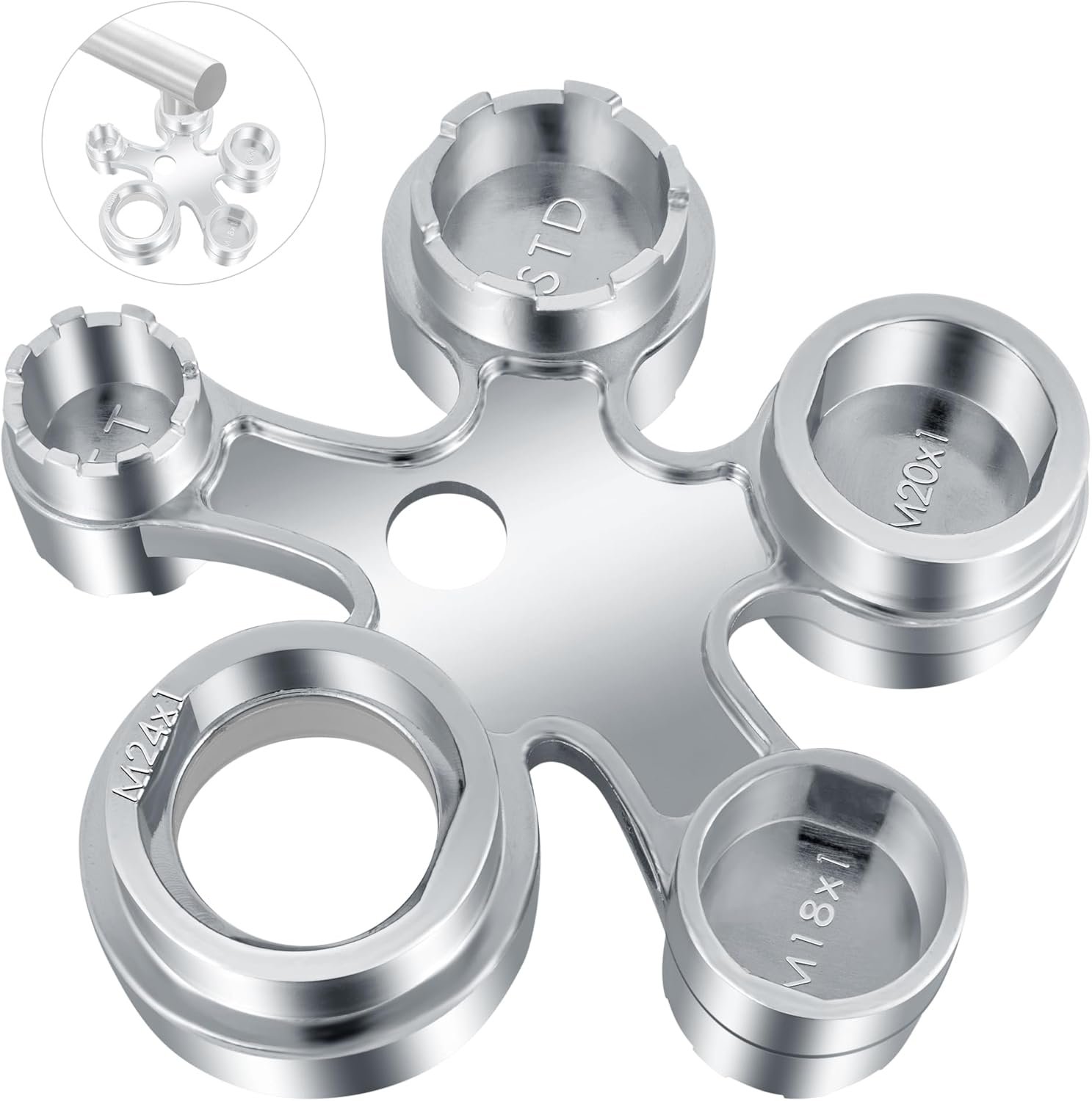 13 in 1 Faucet Aerator Removal Tool, Metal Faucet Aerator Key for Hidden Threaded Aerators, Cut Edge/Round Aerator with Housing, Universal Aerator Wrench Tool for Kitchen and Bathroom Sink Aerators