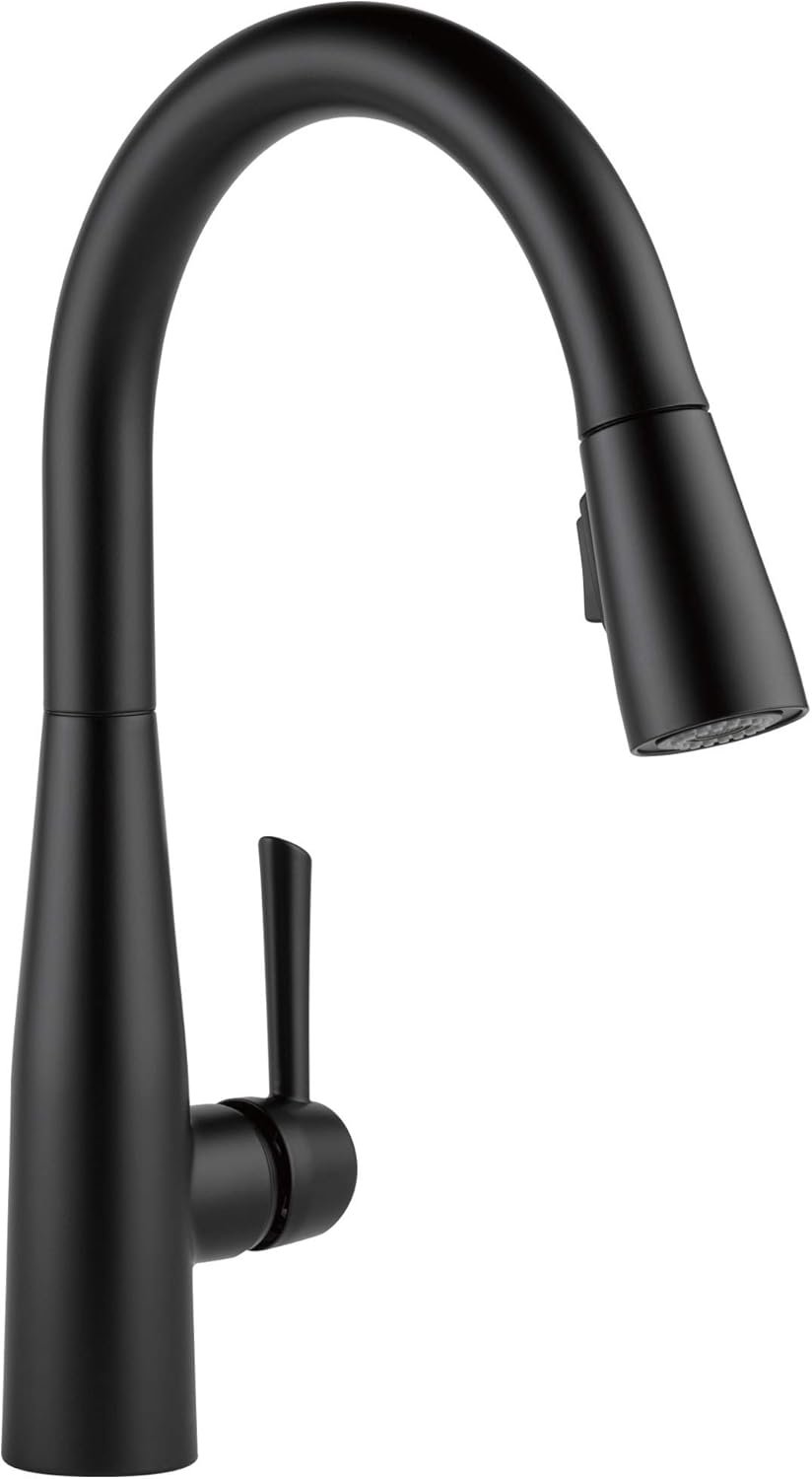 Delta 9113-BL-DST Essa Kitchen Faucet, Standard, Matte Black