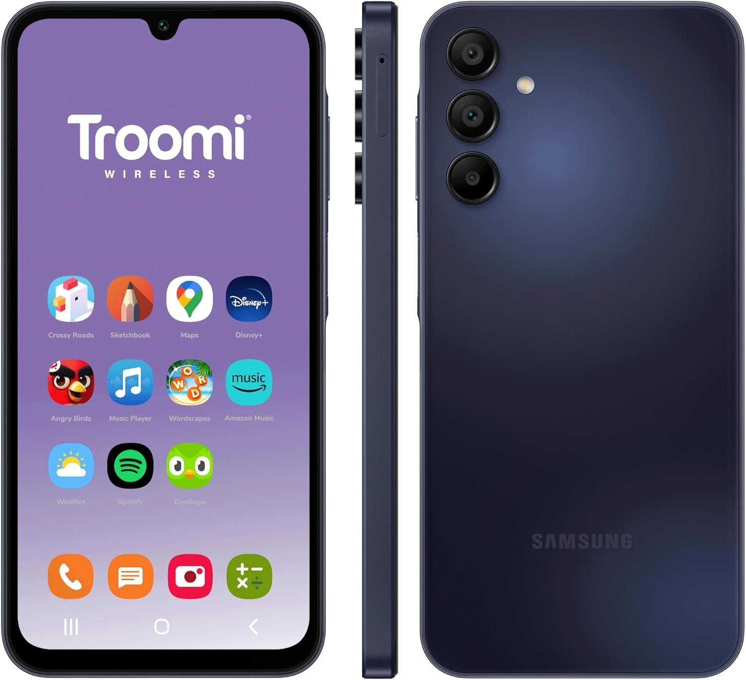 Kids Phone, Parental Controls, Live Dashboard w/Text and Image Transparency, GPS Tracking, Content Filtering. 10,000+ Apps, No Contract, Galaxy A15 Smartphone, Activation Fee Required