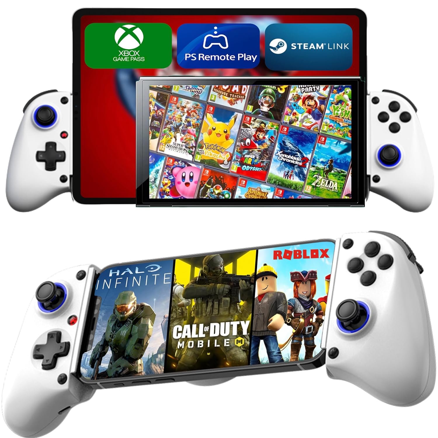 MAJESTECH [HOT NEW D11 Phone Controller For iPhone/Android/Tablet/iPad/Switch, Play Call of Duty, Roblox, Xbox Cloud, Playstation, Bluetooth Mobile Gaming Controller iPhone 16 15 14 13 Samsung Google