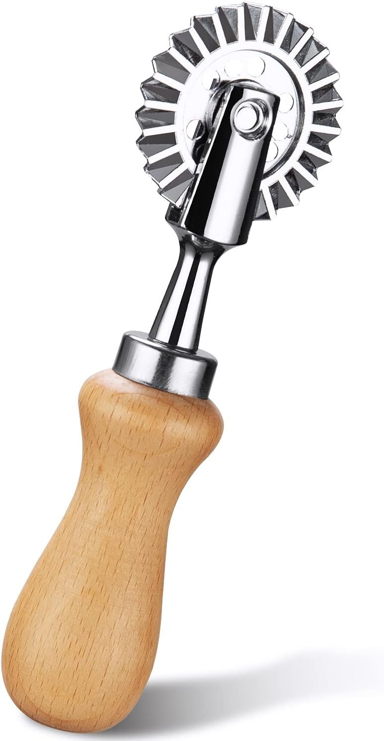 Pastry Wheel Cutter – Pasta Cutter Wheel – Ravioli Crimper Cutter Wheel for Home and Kitchen Use, 1.3inch