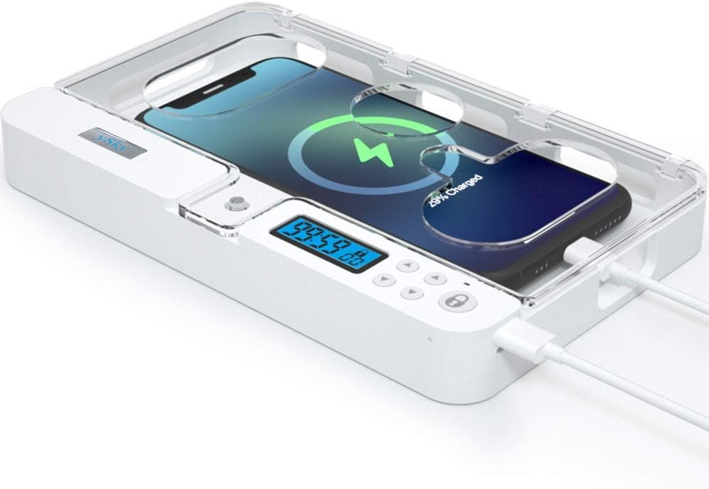 Portable Smart Auto Phone Timer Lock Box for iPhone and Android Phones, Self-Control Timer Locker to Help Kids,Students, Adults Focus Back,Prevent Excessive Games, Mobile Phone Addiction(New)