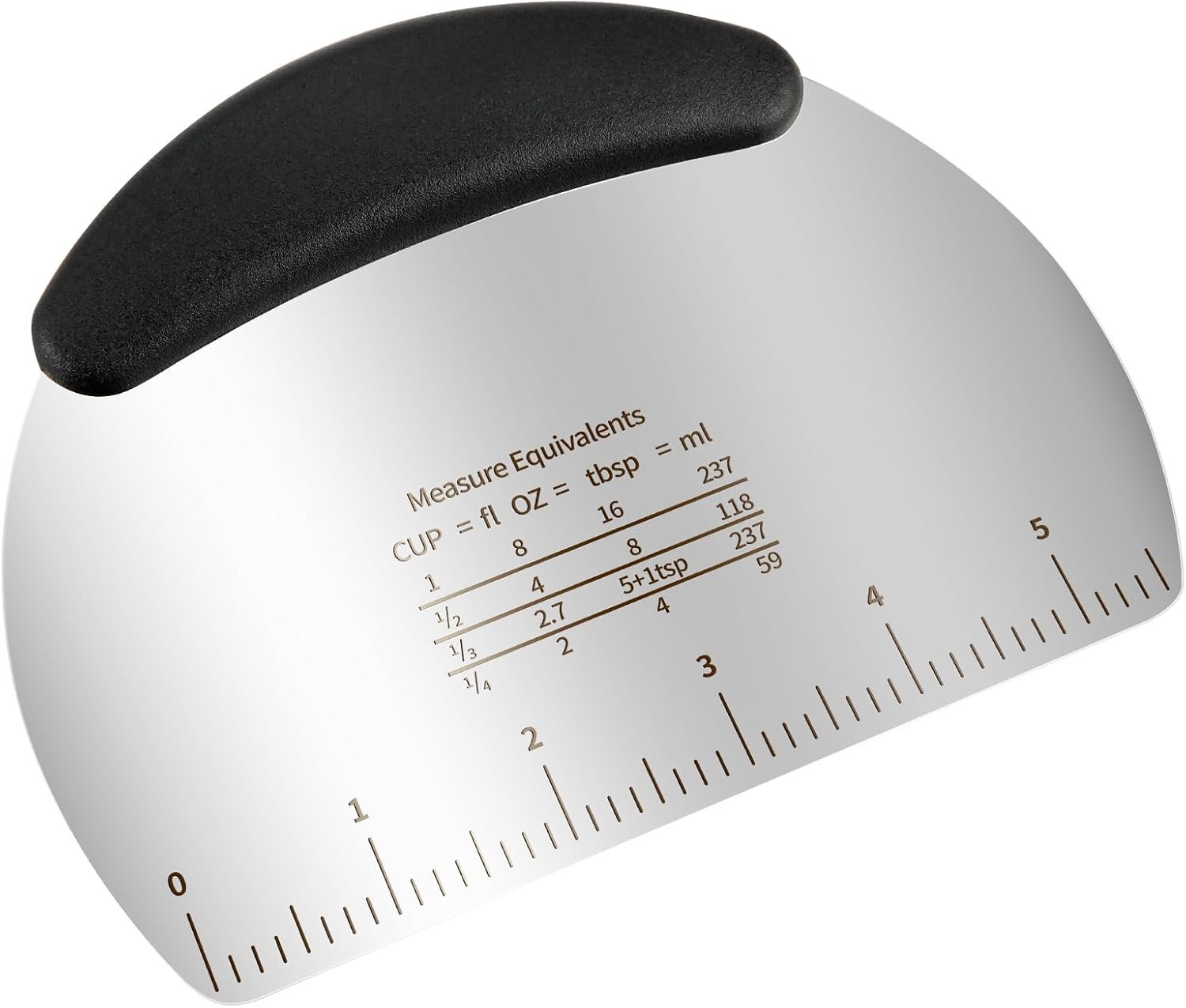 Professional Stainless Steel Dough Cutter and Scraper Combo – 2-in-1 Baking Tool for Bread, Pizza & Pastry | Multi-Use Bench Scraper with Kitchen Utensils Grip (Heavy Duty Dough Tool)