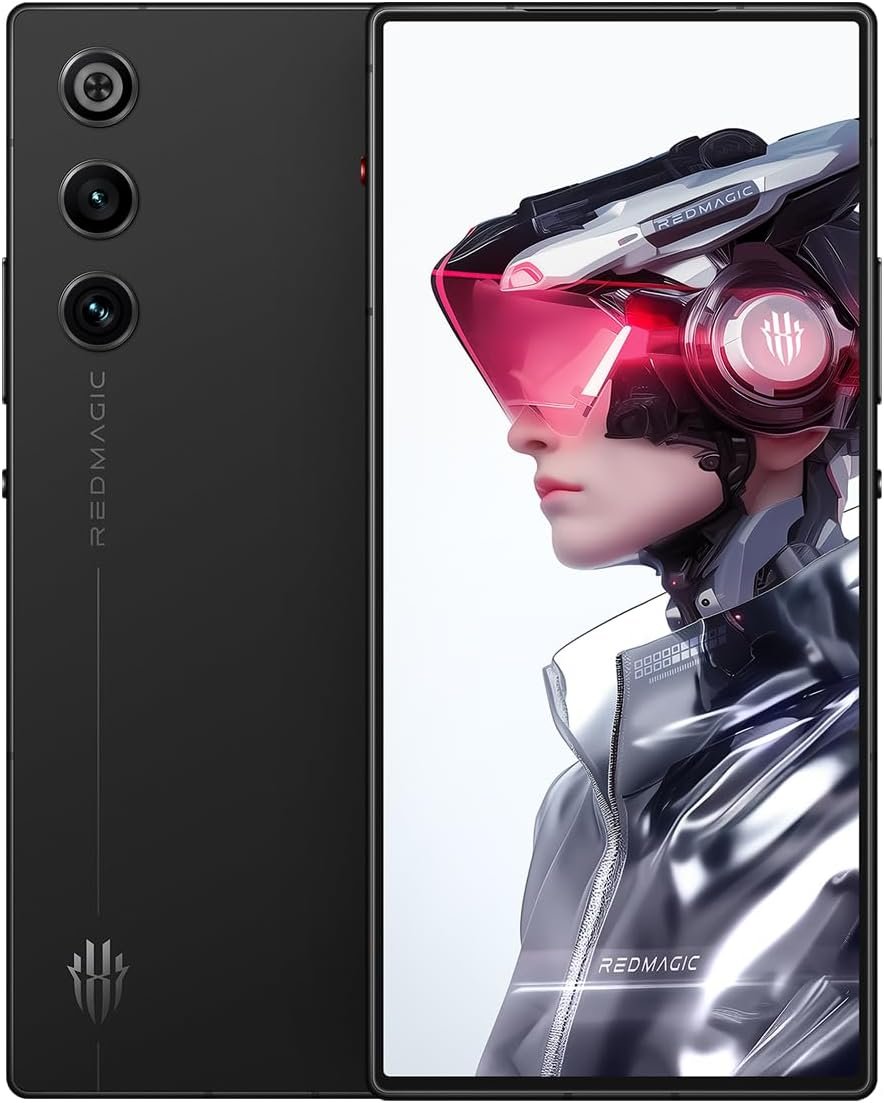 REDMAGIC 10 Air Smartphone 5G, 120Hz Gaming Phone, 6.8″ FHD+, Under Display Camera, 6000mAh Android Phone,16+512GB, 80W Charger, Dual-Sim, Unlocked Phone Black