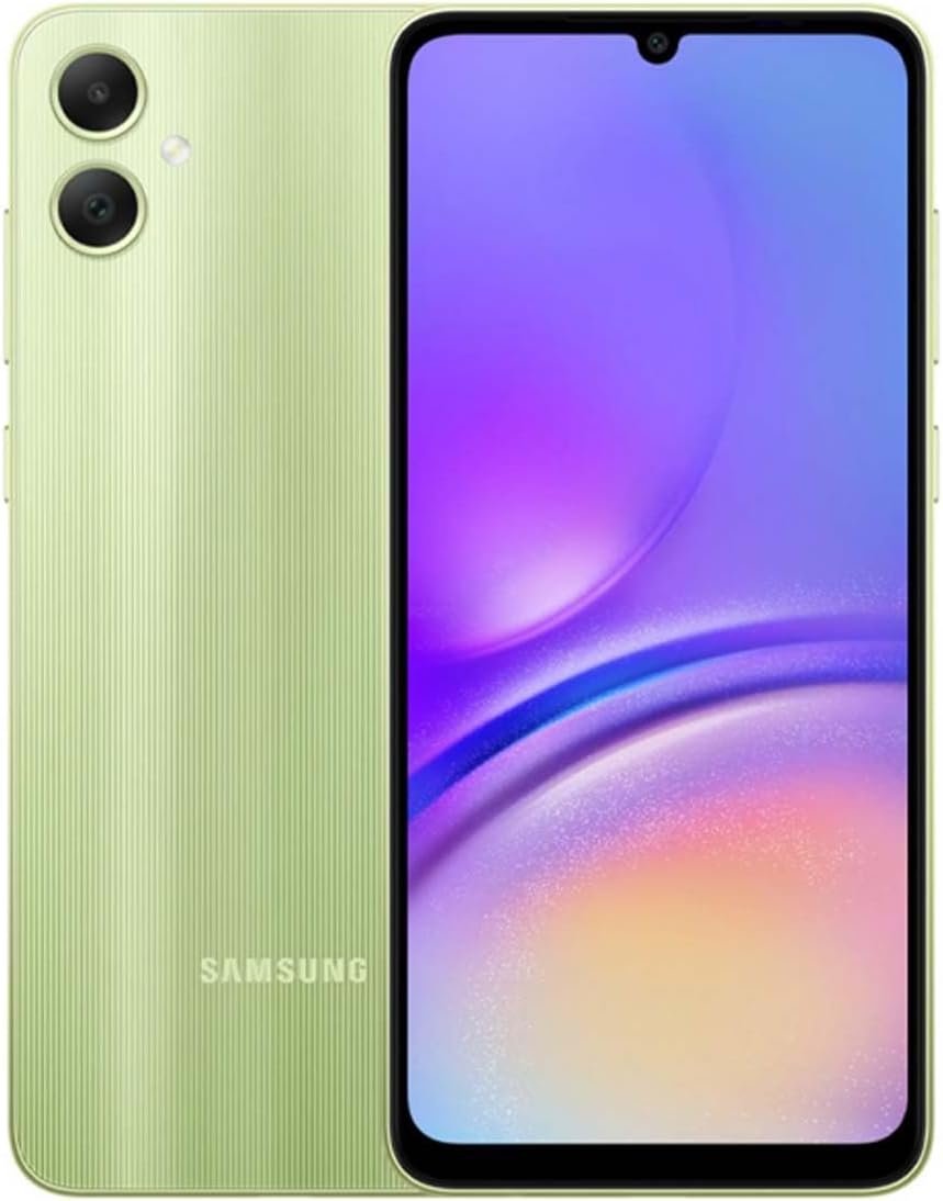 SAMSUNG Galaxy A05 (128GB, 4GB) 6.7″ Dual SIM GSM Unlocked Global 4G LTE A055M/DS (Light Green)