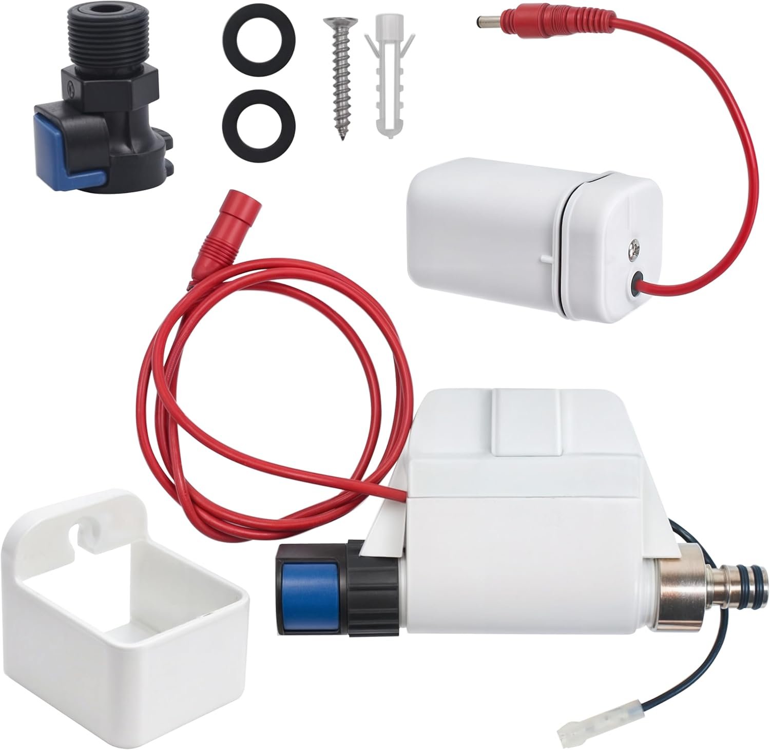 Smart Faucet Sensor, Touch Control Kitchen Faucet Controller with Signal Line for Touchless Waterfall Temperature Led Display Mixer Induction Replacement Spare Part with Battery Box Holder Accessories