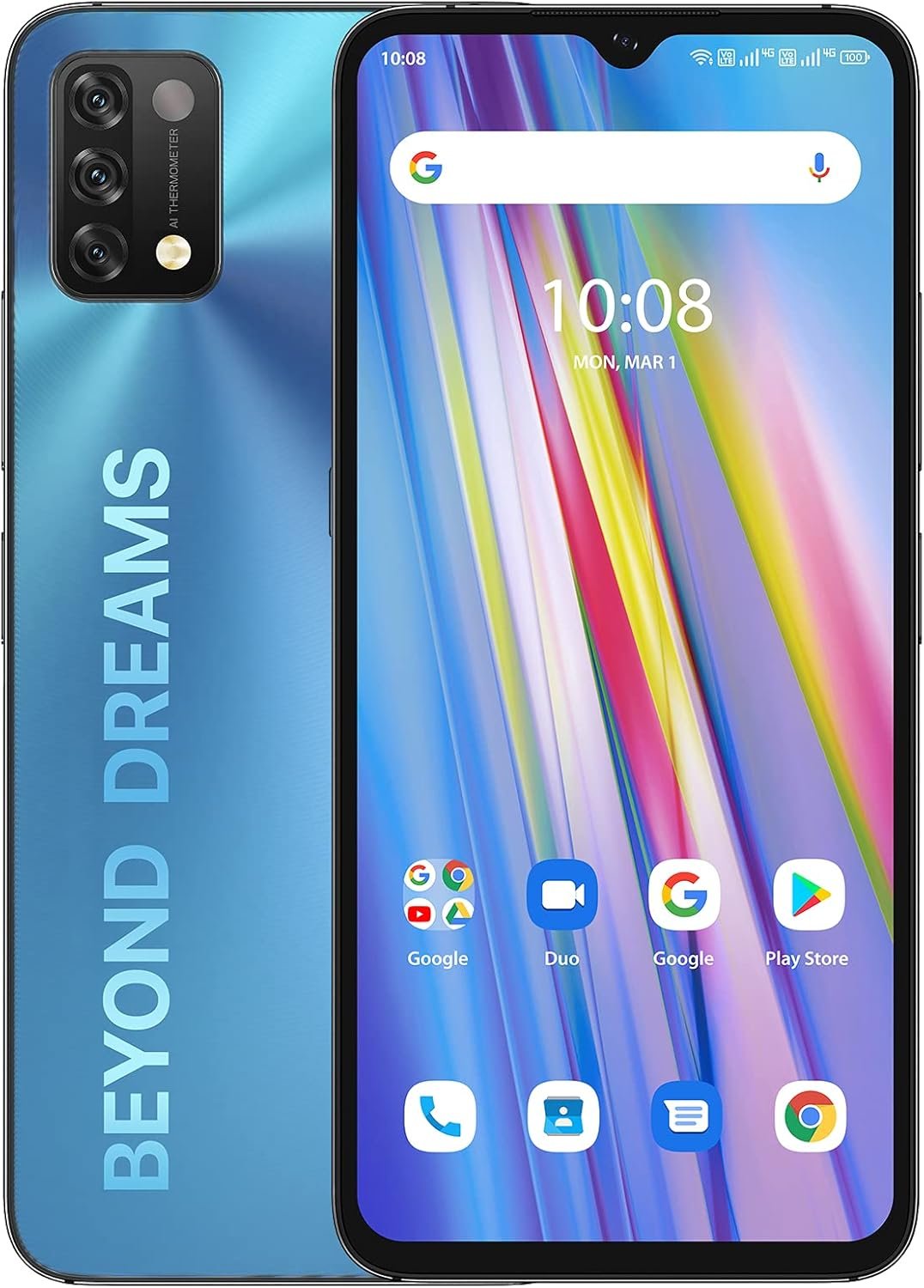 UMIDIGI A11 Unlocked Cell Phone, Helio G25, 4GB+128GB Expandable 256GB, 6.53 Inch FHD Touch Screen, AG Matte Glass Finish, 5150mAh Android 11 Smartphone, 16MP+8MP, Dual SIM 4G Volte, Al Face Unlock