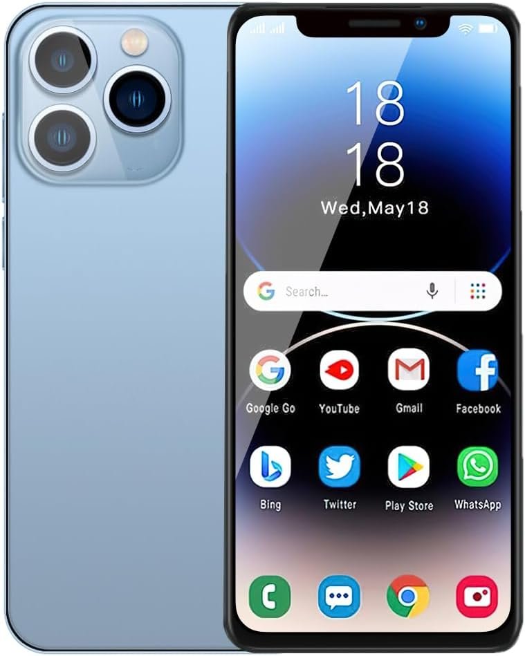 Unlocked Smartphone,6.11inch Cell Phone Android Phones Smart Phones Dual SIM Card，Dual Cameras 1GB RAM 16GB ROM， Only Supports Dual SIM Card Frequency Band of 3GWCDMA ：850/2100MHZ