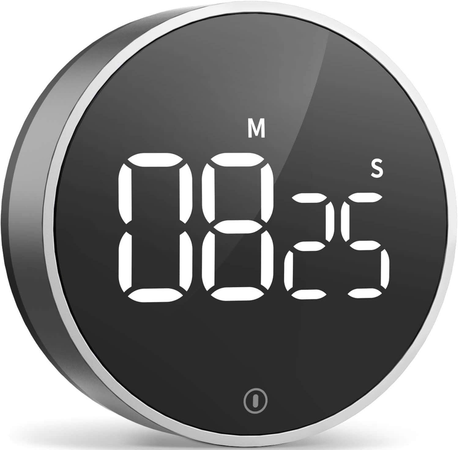 VOCOO Digital Kitchen Timer – Magnetic Countdown Countup Timer with Large LED Display Volume Adjustable, Easy for Cooking and for Seniors and Kids to Use (Space Grey)