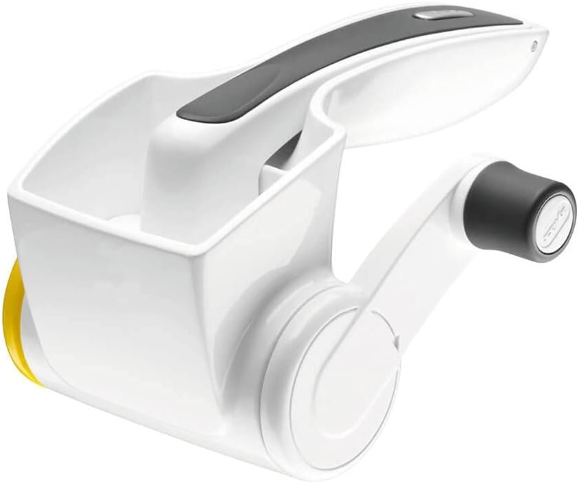 Zyliss Restaurant Cheese Grater – Gift for Cooks – Culinary Chef Gift – Handheld Rotary Grater – Cheese, Vegetable, and Nut Shredder for Right- & Left-Handed Cooks – NSF Restaurant Certified – White